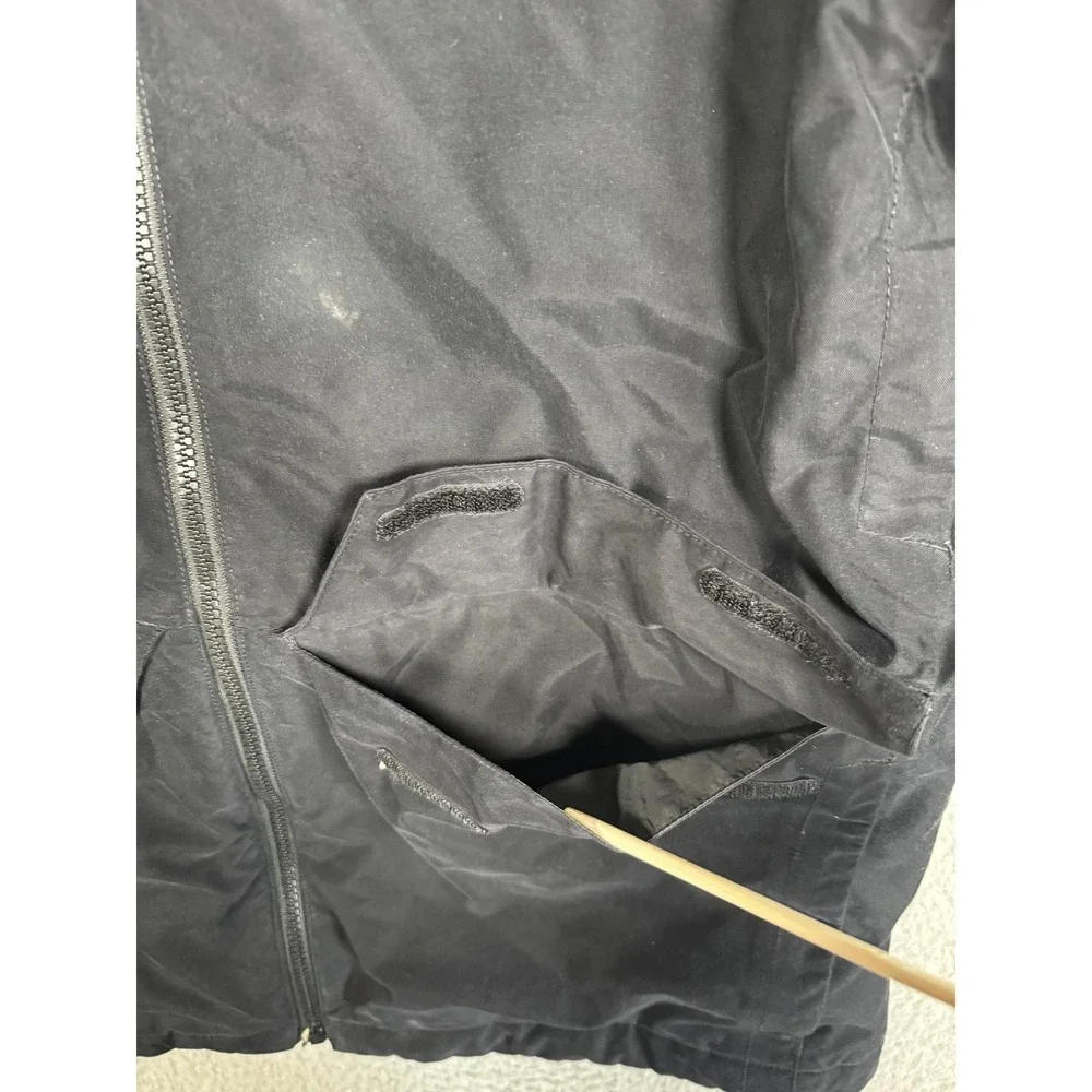 The North Face Jacket Mens‎ Medium Black Hooded Insulated Pit Zips NF0A2TC6